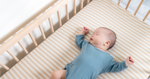 Baby Sleeping Peacefully in Crib