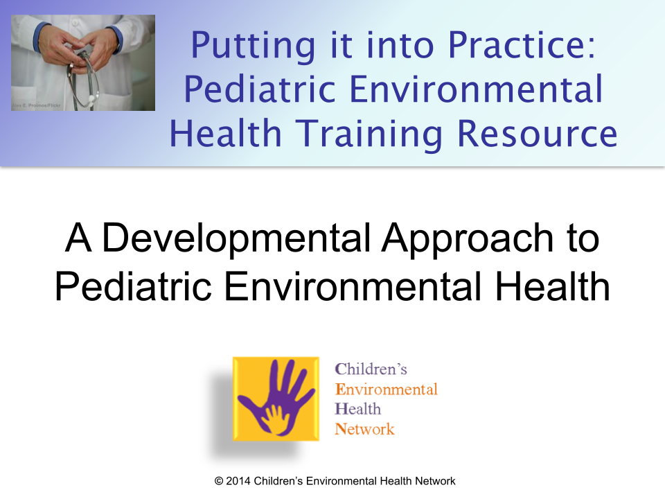 Putting it into Practice: A Developmental Approach to Pediatric Environmental Health
