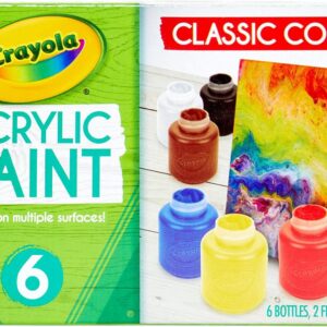 Crayola Acrylic Paint - Assorted Colors (6ct)